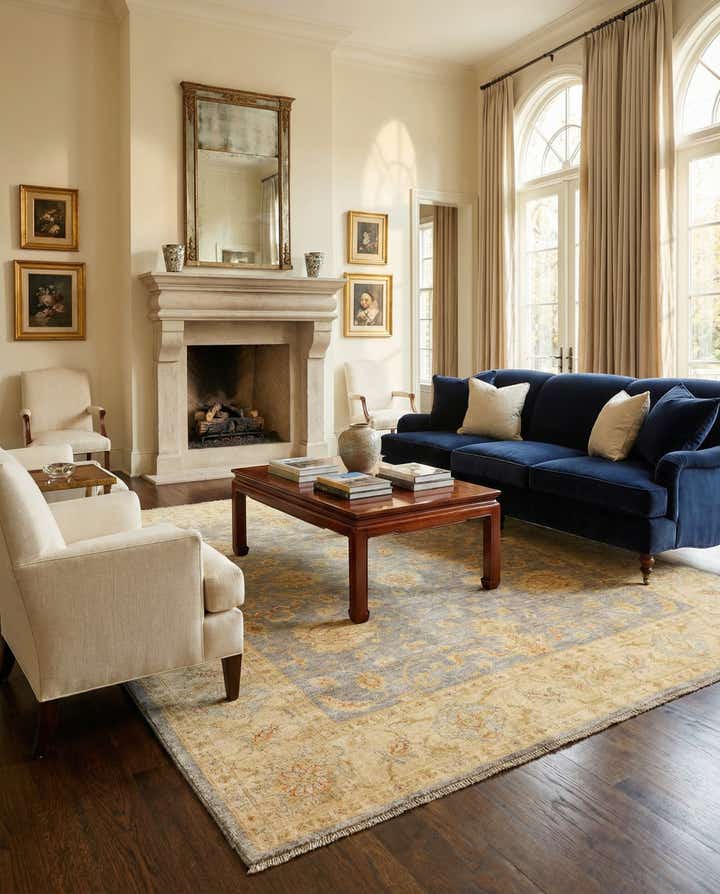 6' 7 x 7' 9 Ziegler Wool Rug