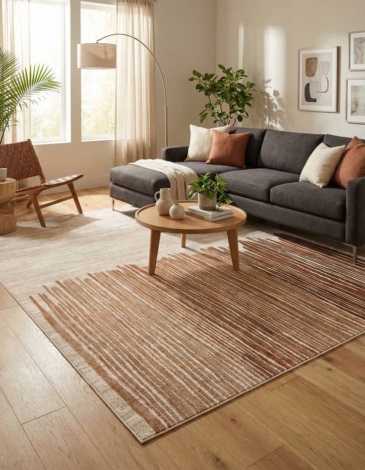 Detail image of  10' x 14'  Washable Modern Indoor / Outdoor Rug