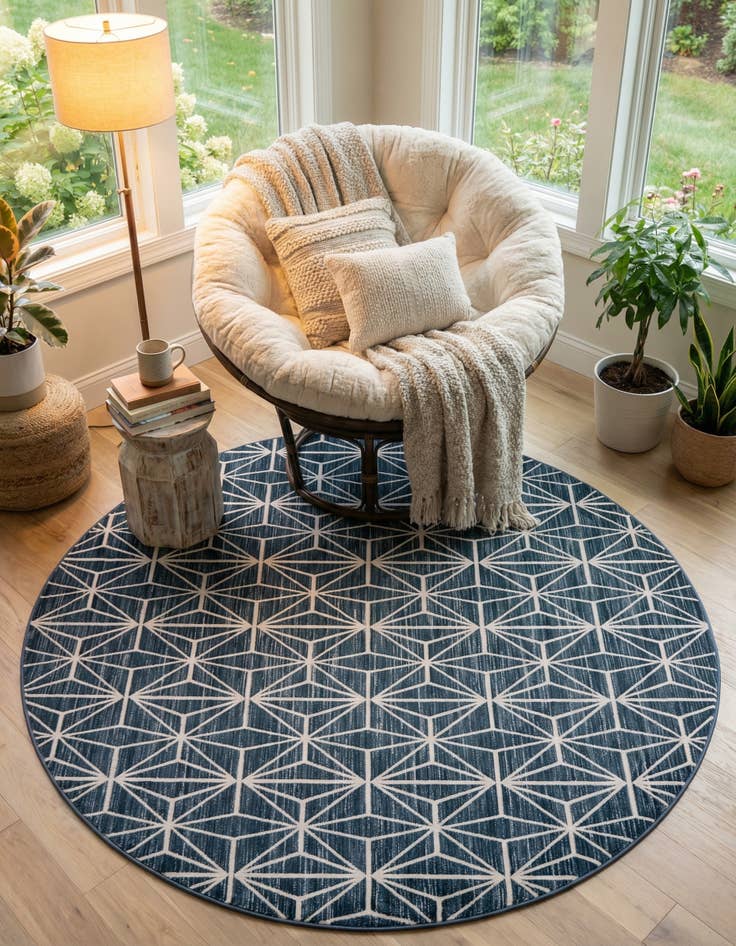 Detail image of 8' x 8' Uptown Fifth Avenue Round Rug