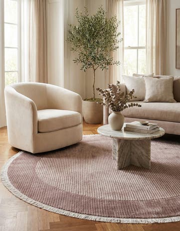6' 7 x 6' 7 Hand Knotted Darya Wool Round Rug