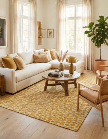 6' x 9' 1 Hand Knotted Darya Wool Rug