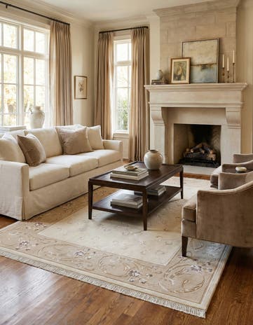 5' 7 x 8' Hand Knotted Darya Wool Rug