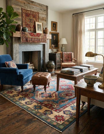 4' 2 x 6' 1 Hand Knotted Kazak Rug