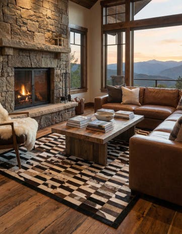 5' 3 x 7' 11 Cowhide - Patchwork Rug
