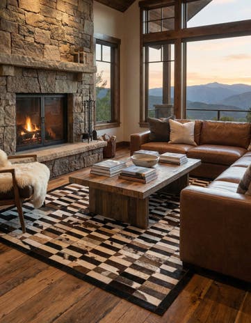 5' 3 x 7' 11 Cowhide - Patchwork Rug