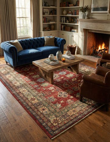 5' 7 x 7' 9 Hand Knotted Kazak Oriental Rug
