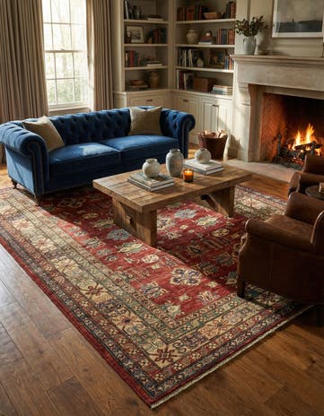 5' 7 x 7' 9 Hand Knotted Kazak Oriental Rug