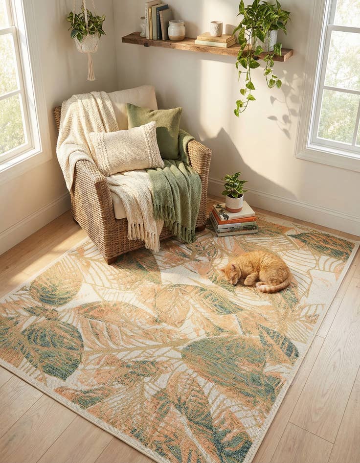 Detail image of 7' 10 x 10' Easy-Clean Baja Indoor / Outdoor Rug