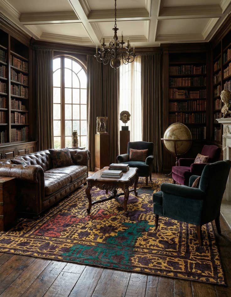 Detail image of 7' 5 x 10' 11 Vintage Royal Wool Rug