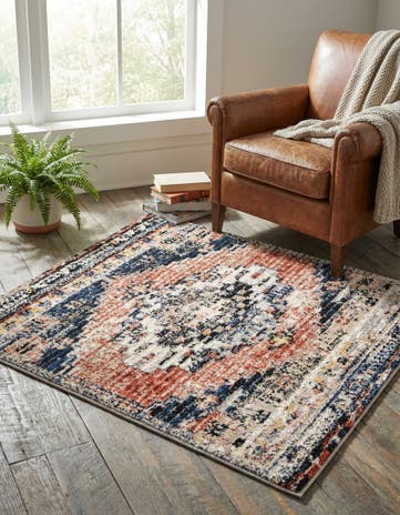 Rust Red Tucson Square Rug