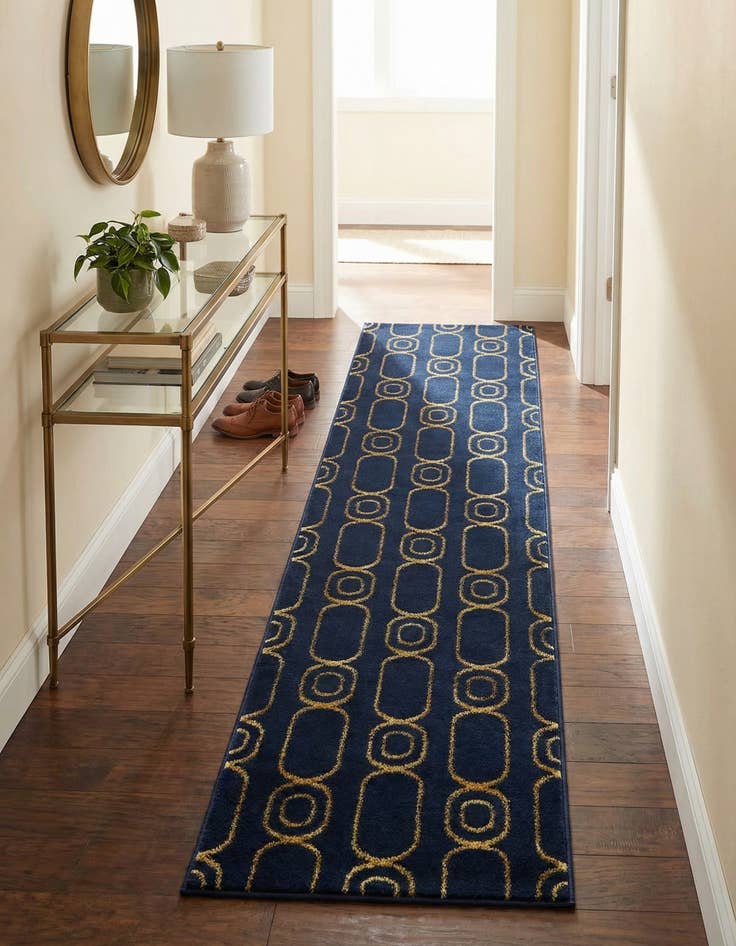 Detail image of 2' x 8' Vogue Geo Runner Rug