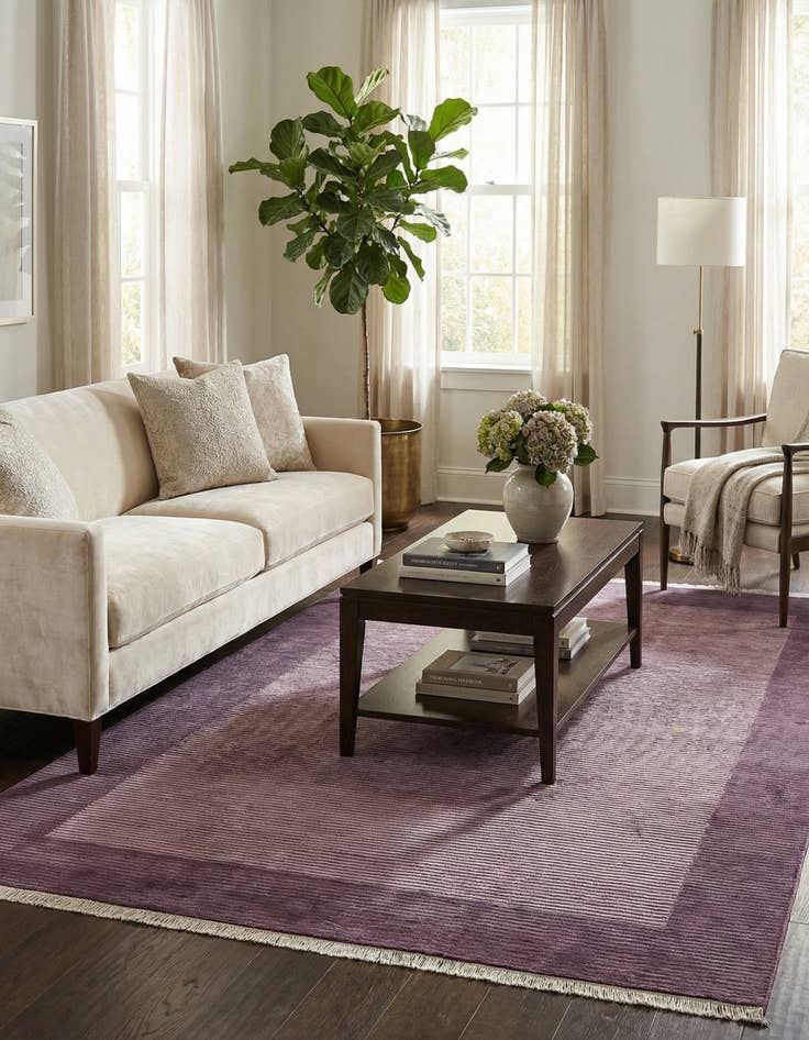 Detail image of 6' 8 x 9' 10  Hand Knotted Darya Wool Rug