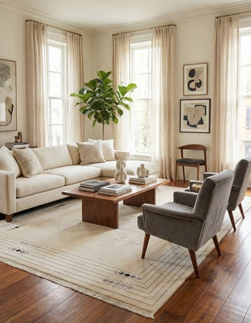 8' 2 x 11' 4 Hand Knotted Darya Wool Rug
