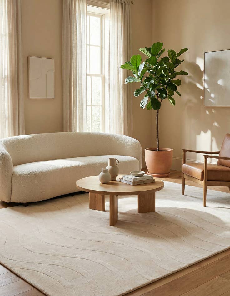 Detail image of  6' 8 x 9' 10  Hand Knotted Darya Wool Rug