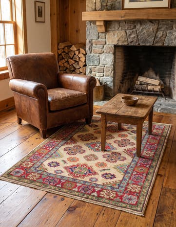 4' 2 x 6' Hand Knotted Kazak Rug