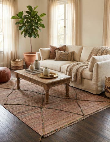 5' 9 x 7' 11 Hand Knotted Moroccan Wool Rug