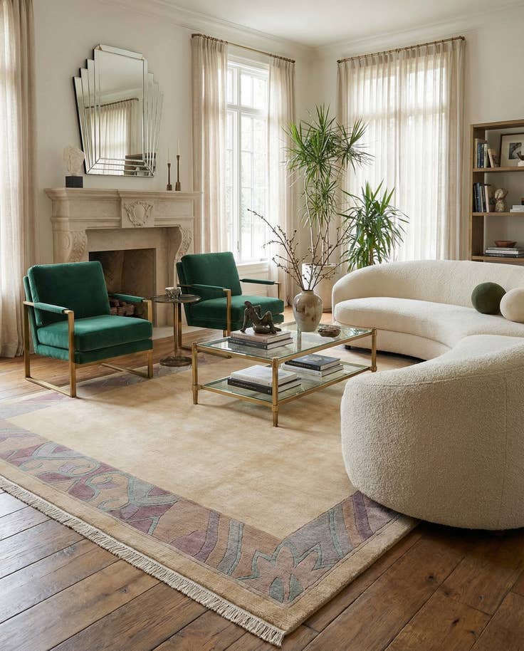 Detail image of 8' 4 x 11' 6 Hand Knotted Tibet Wool Rug