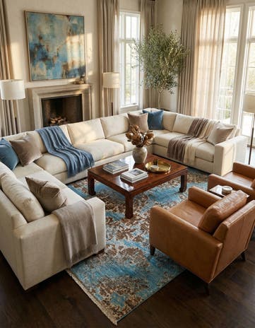 6' 1 x 9' 4 Hand Knotted Darya Rug