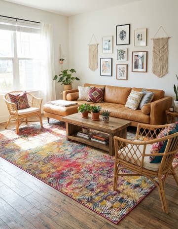 6' x 9' Washable Vivid Rug