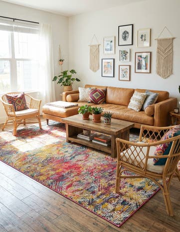 6' x 9' Washable Vivid Rug