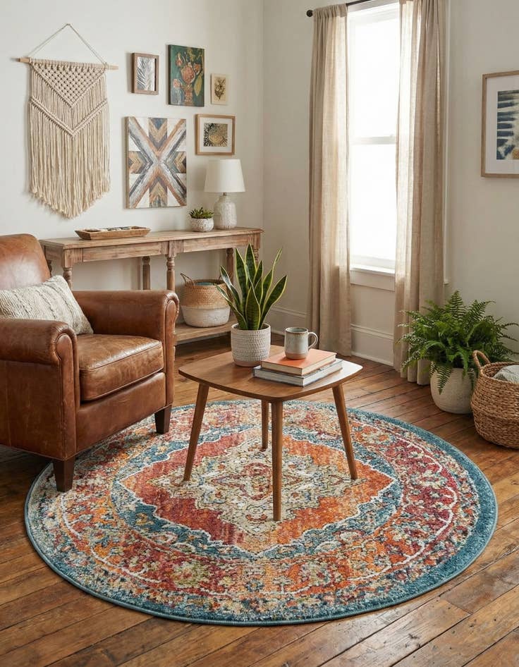 Detail image of  3' 3 x 3' 3 Isabella Round Rug