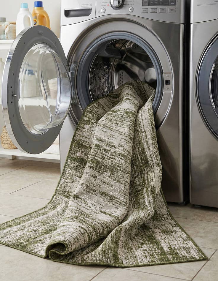 Detail image of 5' 3 x 8'  Washable Modern Indoor / Outdoor Rug