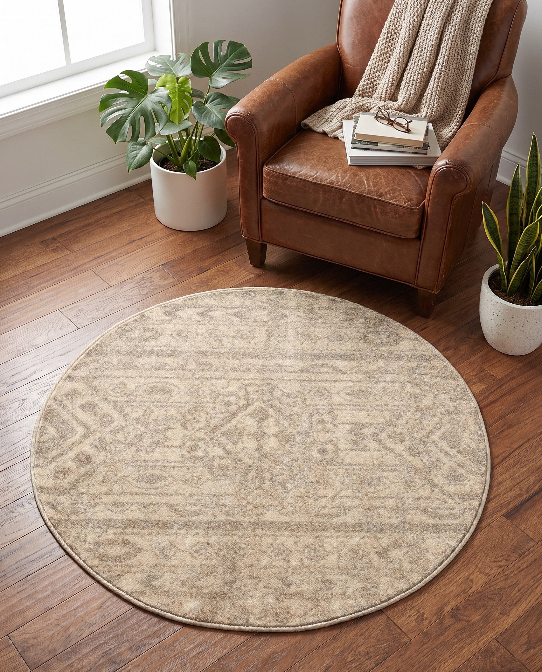 3' x 3' Contour Round Rug