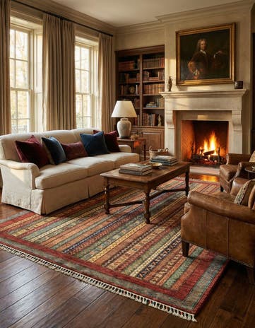 4' 10 x 6' 6 Hand Knotted Ariana Ziegler Rug
