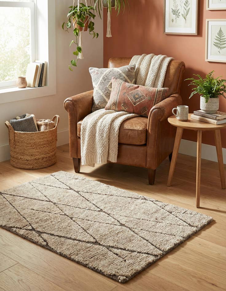 Detail image of  2' x 3' 1 Atlas Moroccan Wool Rug