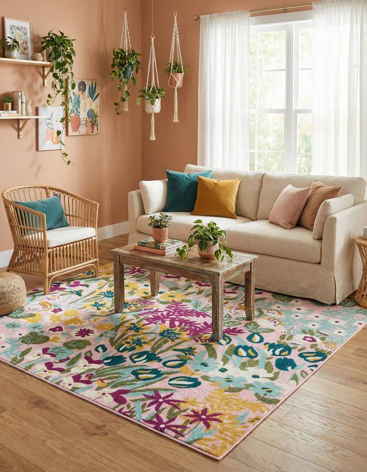 Detail image of  10' x 10' Bloom Square Rug