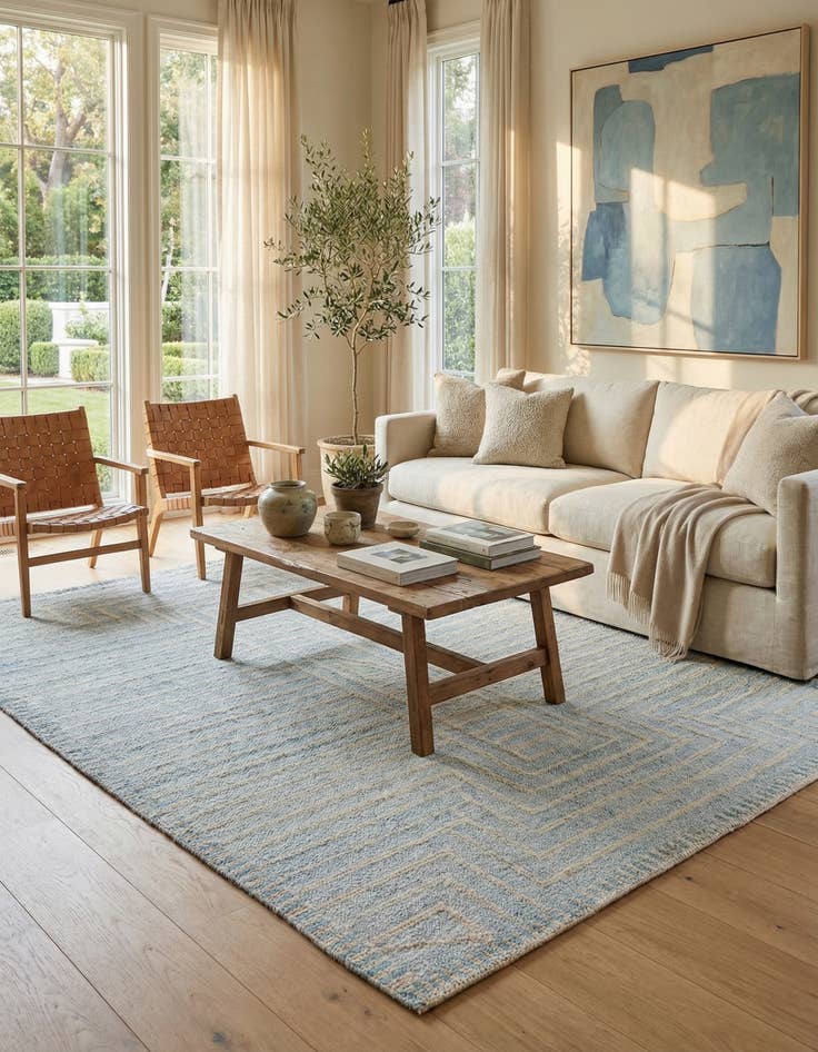 Detail image of 6' x 8' 2  Hand Knotted Darya Wool Rug