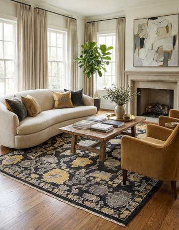 8' 2 x 11' Hand Knotted Oushak Wool Rug