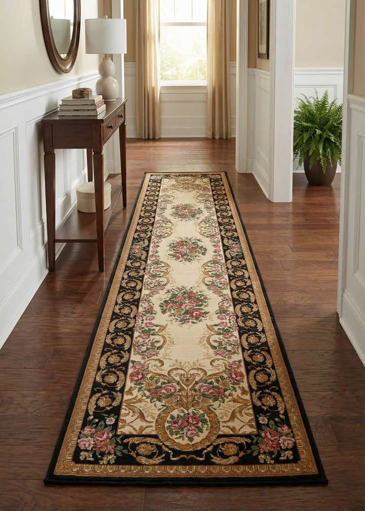 2' 7 x 12' Easy-Clean Traditional Indoor / Outdoor Runner Rug