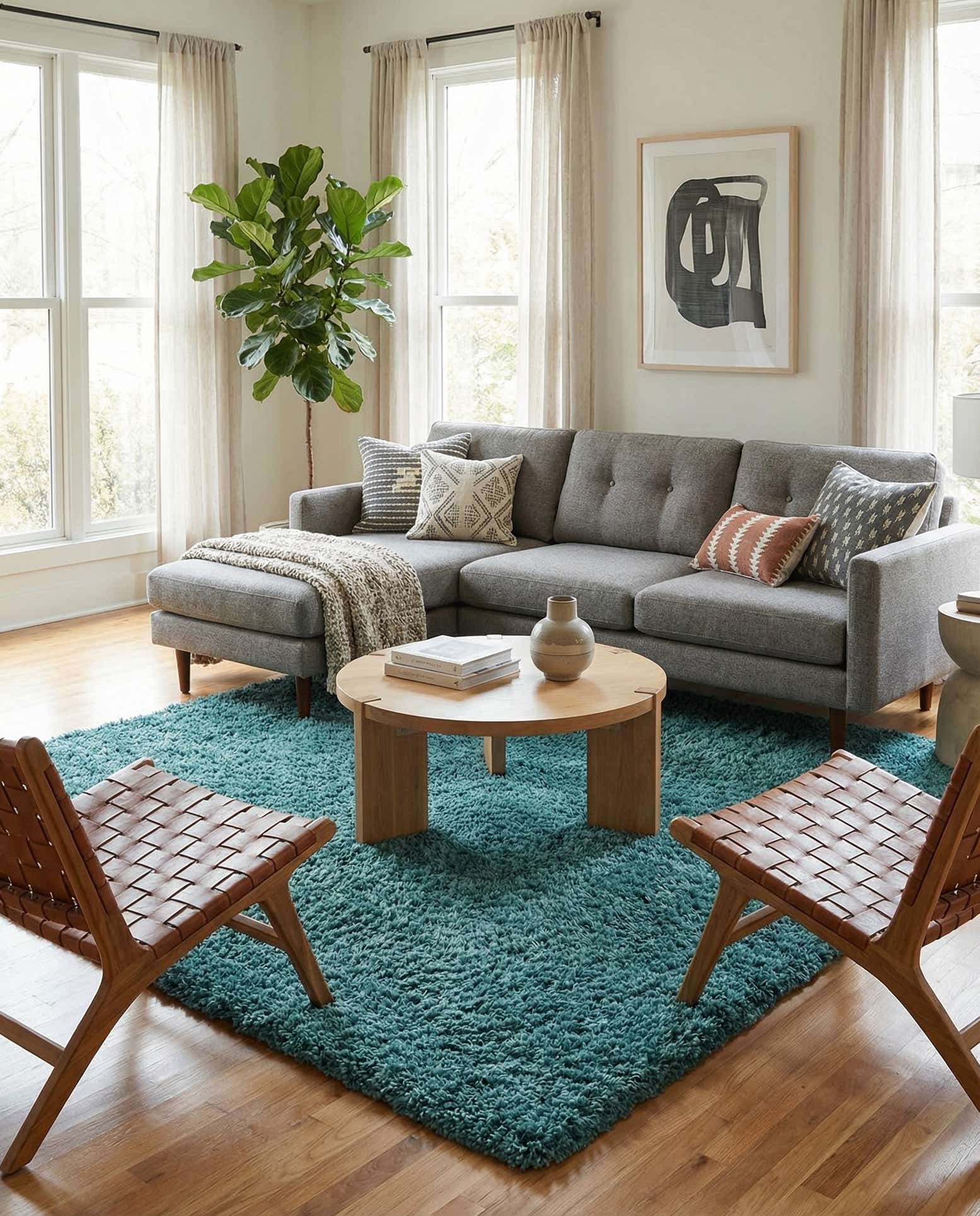 7' 10 x 7' 10 Zermatt Shag Square Rug