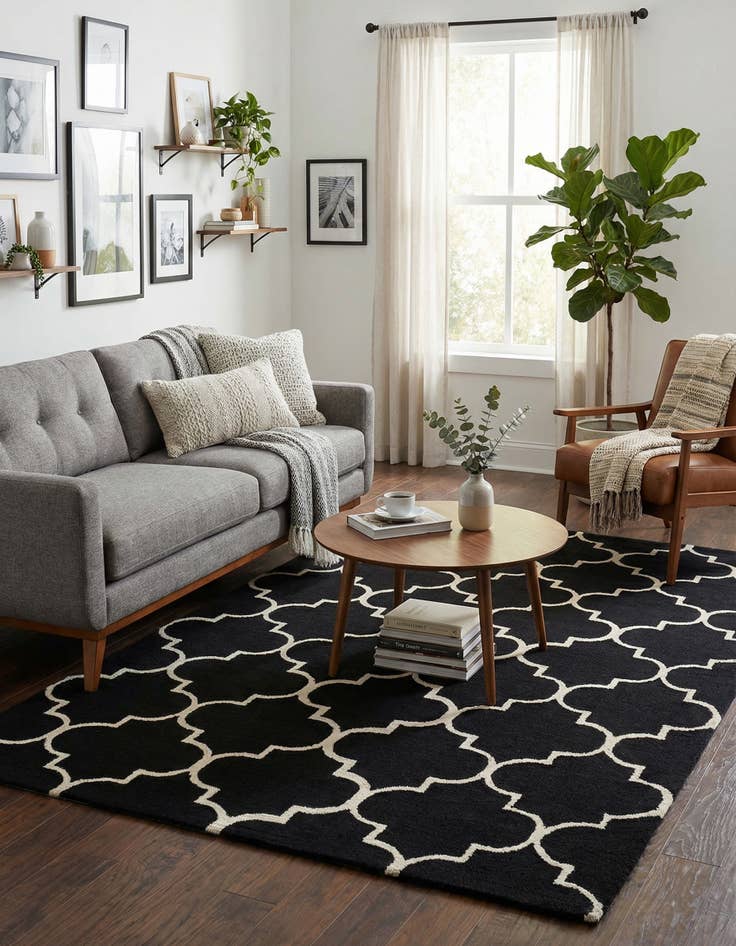 Detail image of 5' x 8' Luna Wool Rug