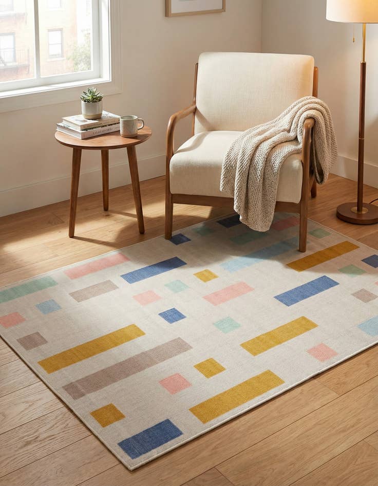 Detail image of  1' 4 x 1' 4 Lotus Sample Rug