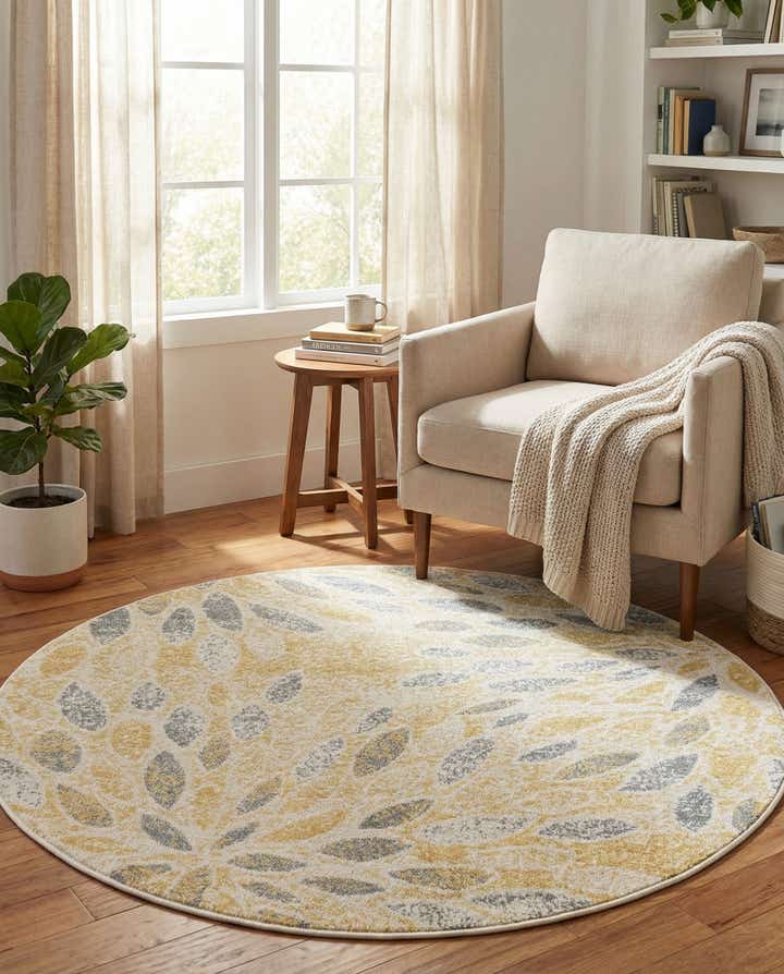 4' 1 x 4' 1 Charleston Round Rug
