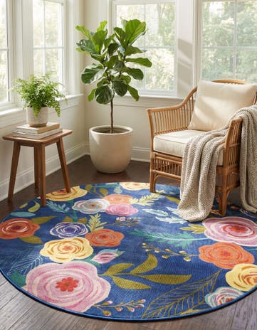 6' x 6' Blossom Round Rug