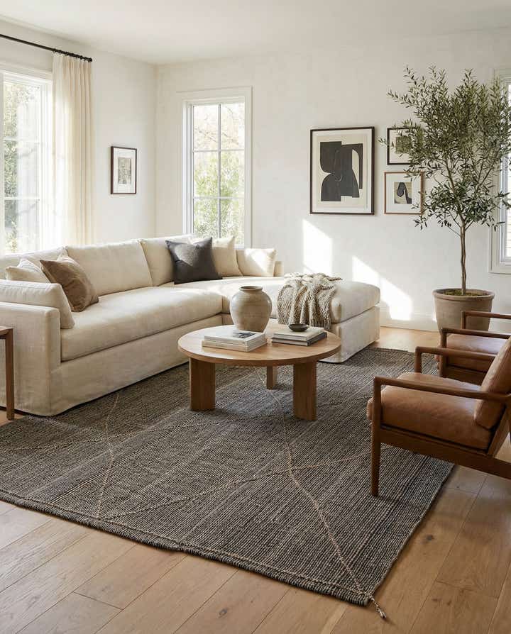 8' 9 x 11' 8 Hand Knotted Moroccan Wool Rug