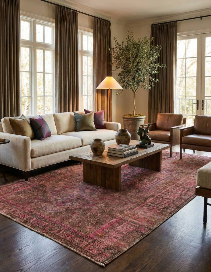 Detail image of 4' 3 x 9' 6  Hand Knotted Ultra Vintage Persian Wool Runner Rug