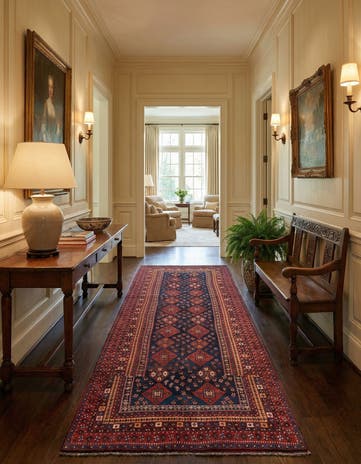 5' x 12' 6 Yalameh Wool Runner Rug