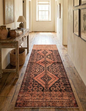2' 4 x 6' 2 Hand Knotted Ultra Vintage Persian Wool Runner Rug