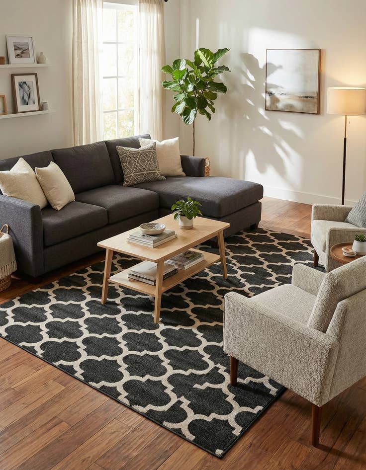 Detail image of 7' 10 x 11' Trellis Rug