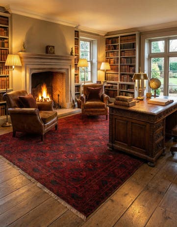 8' 6 x 11' 10 Afghan Wool Rug