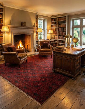 8' 6 x 11' 10 Afghan Wool Rug
