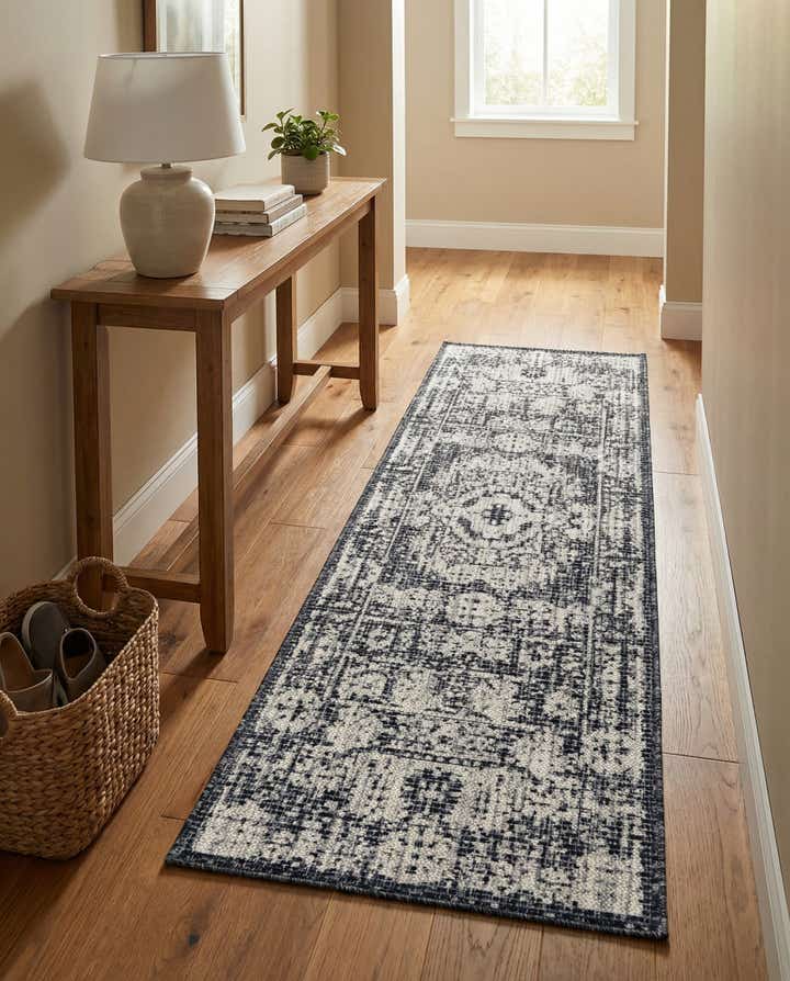 2' x 6' Easy-Clean Traditional Indoor / Outdoor Runner Rug