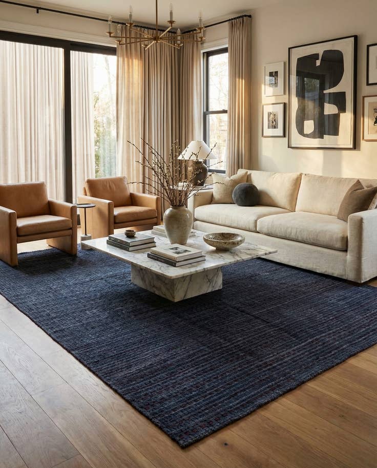 Detail image of 6' 4 x 9' 4 Hand Knotted Darya Wool Rug