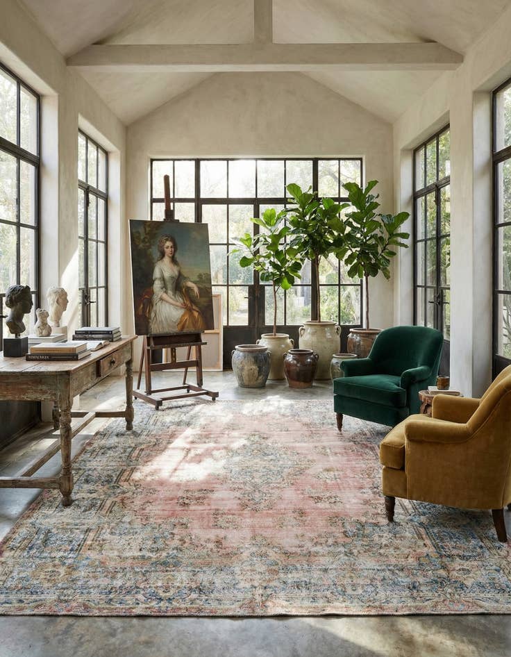 Detail image of 9' 10 x 13' 3 Vintage Royal Wool Rug