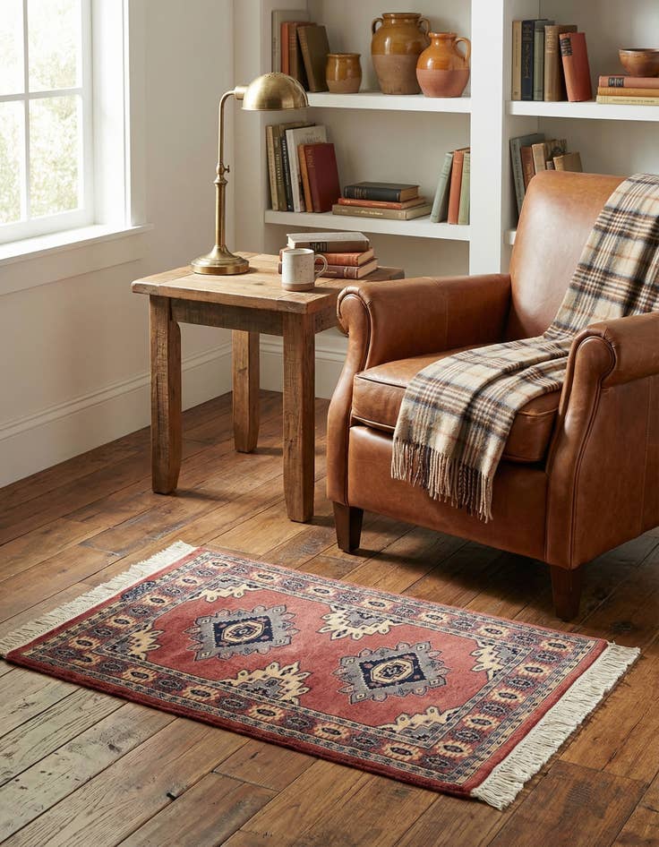 Detail image of 2' 7 x 4' 3  Hand Knotted Bokhara Rug