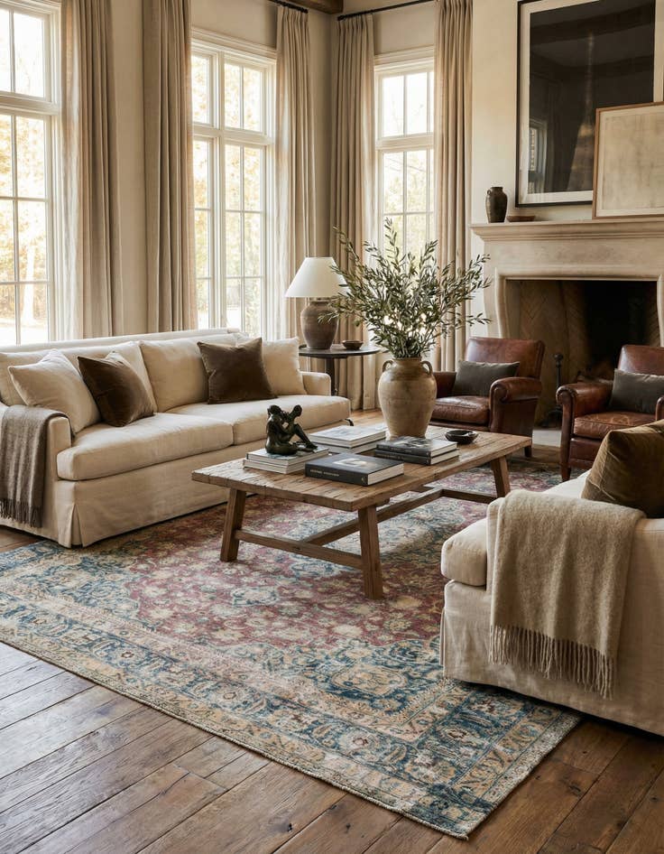 Detail image of 9' 5 x 10' 10  Hand Knotted Ultra Vintage Persian Wool Rug